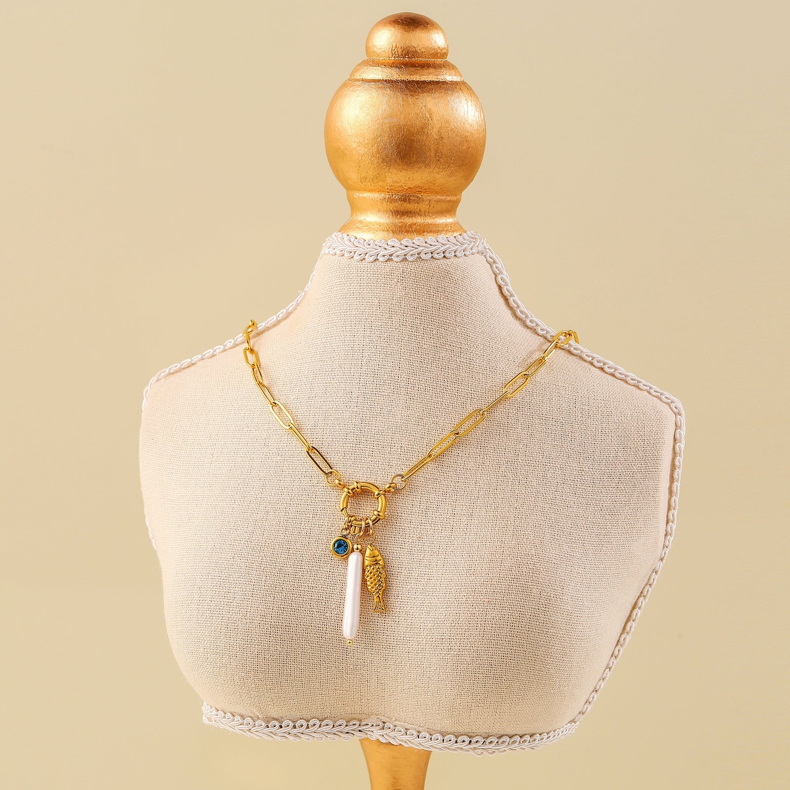 ROUND CLASP OPEN CHAIN